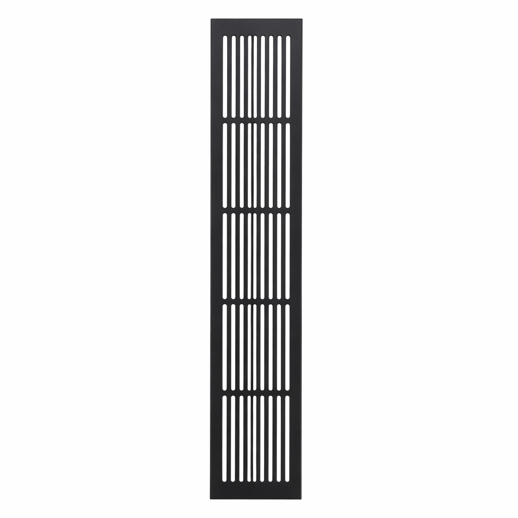 Sunburst Aluminum Cabinet Vent Panel Obsidian Black Kitchen Air Grille
