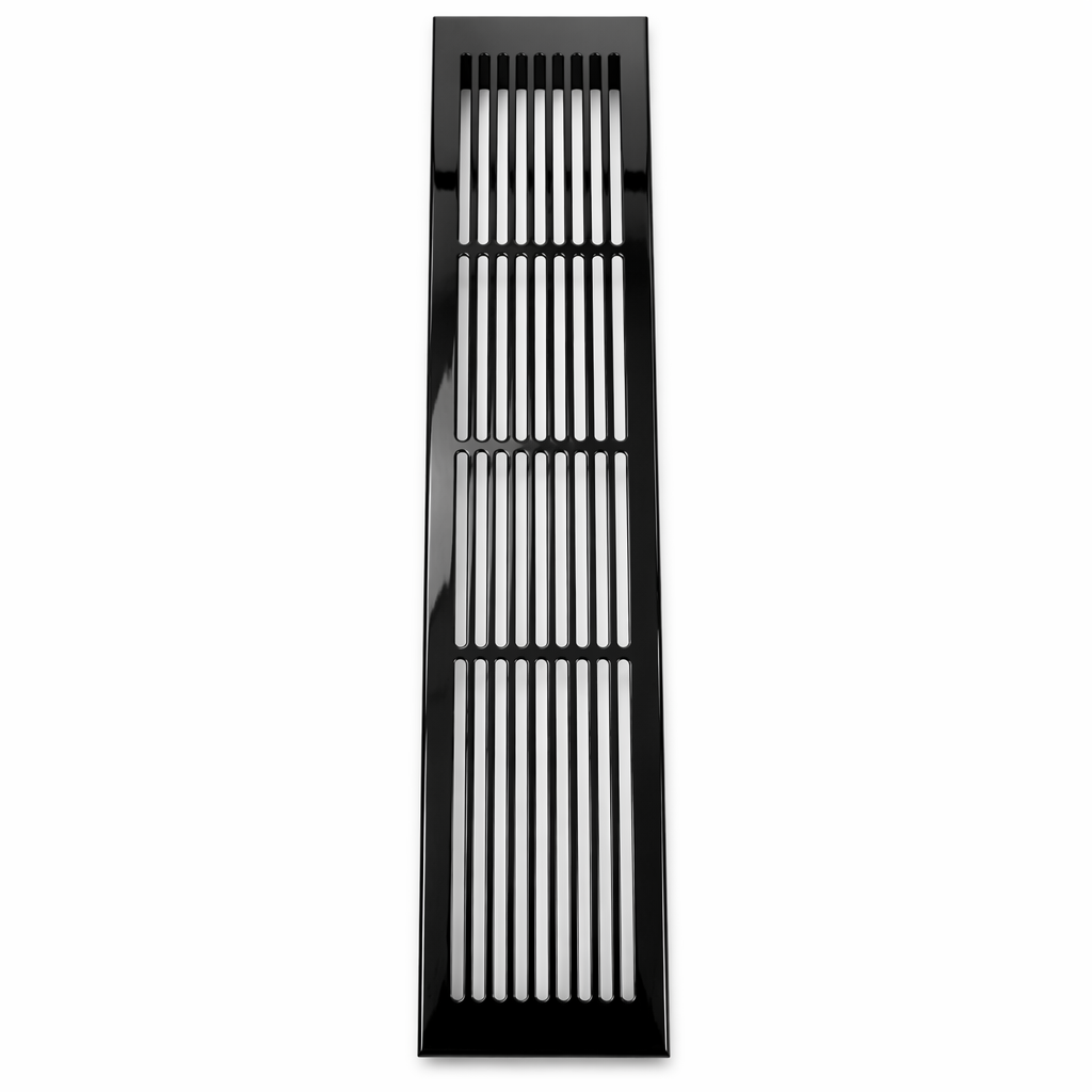 Sunburst Aluminum Cabinet Vent Panel Obsidian Black Kitchen Air Grille