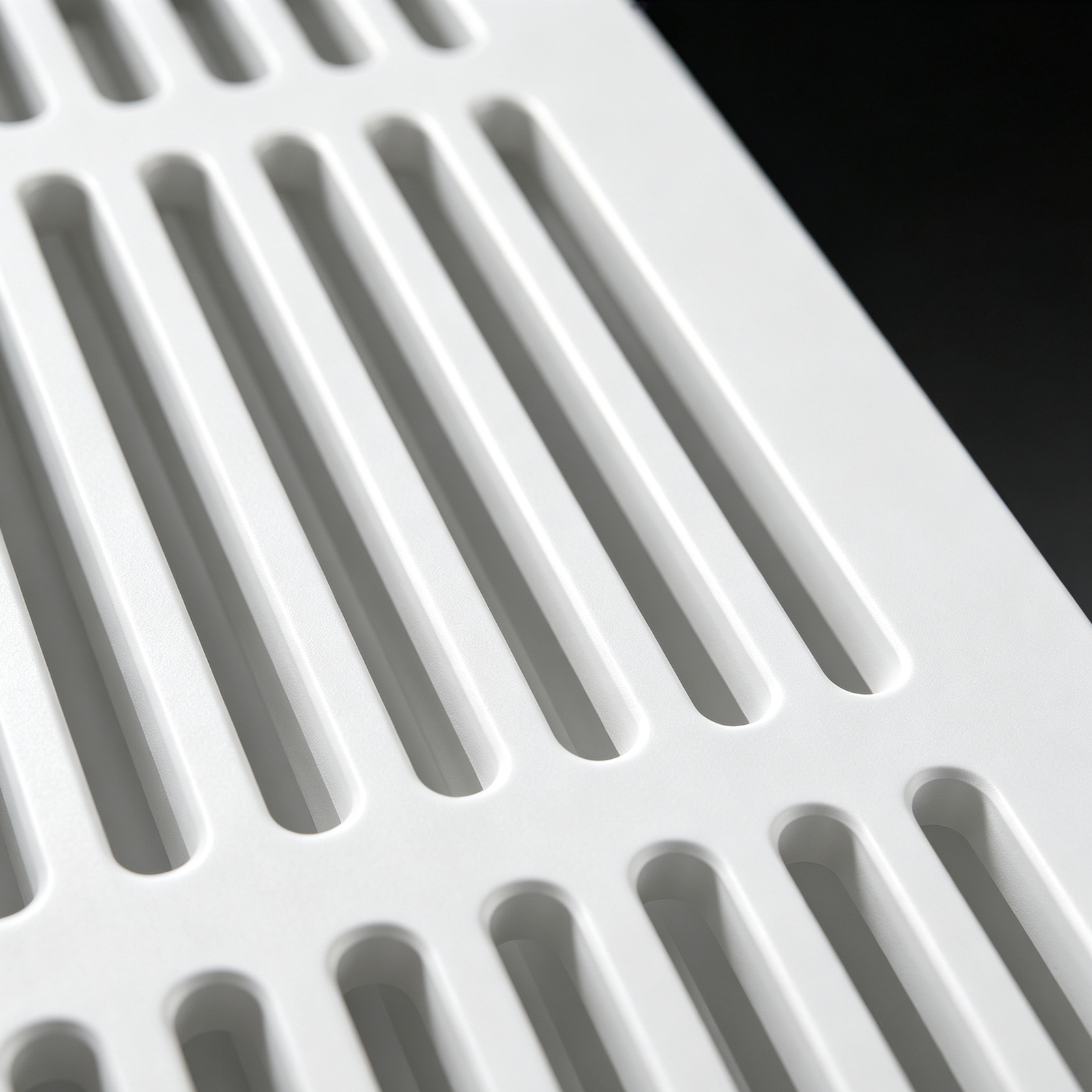White Aluminum Slat Vent Grille Mildew Resistant for Kitchen Cabinet Factory Supply