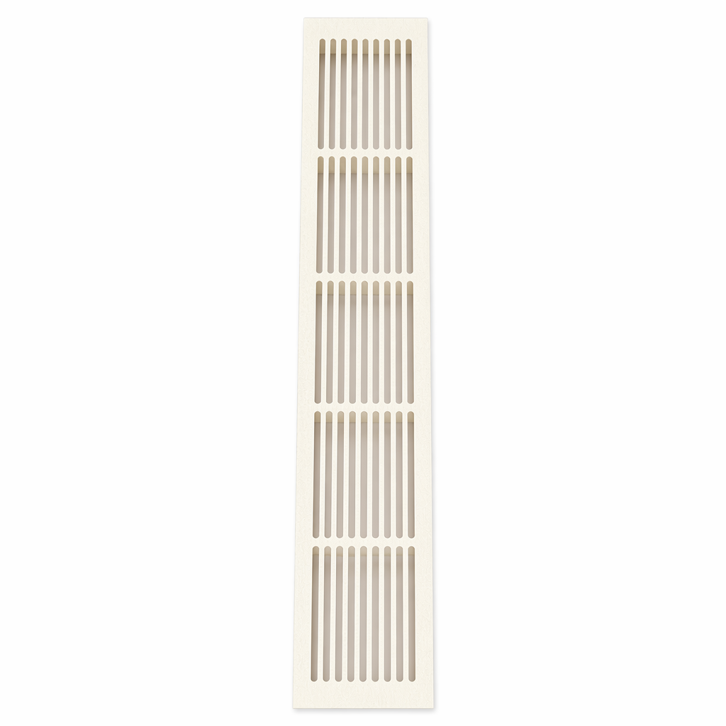 White Aluminum Slat Vent Grille Mildew Resistant for Kitchen Cabinet Factory Supply