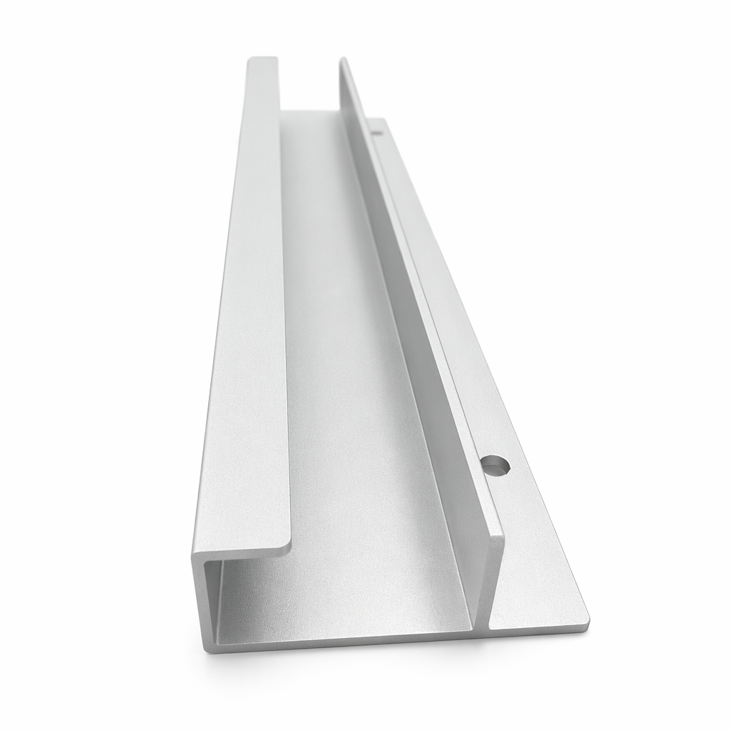 Anodized Aluminum Flush G Pulls Hidden Minimalist Cabinet Handles for Kitchen & Bathroom