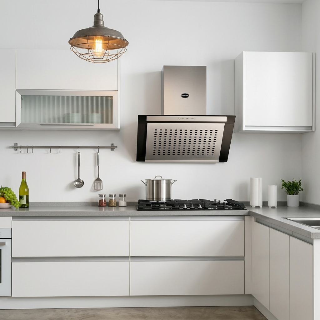 Anodized Aluminum Flush G Pulls Hidden Minimalist Cabinet Handles for Kitchen & Bathroom - scene view