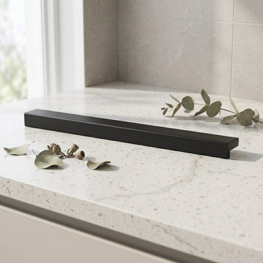Modern Matte Black Aluminum Kitchen Cabinet Handle Manufacturer For Custom OEM Orders