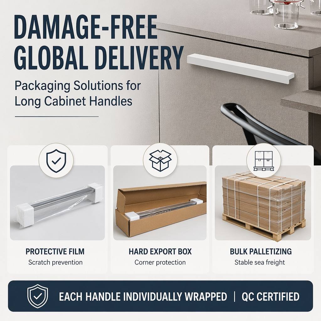 Bulk Aluminum Extruded Handles Slim Curved Kitchen Cabinet Drawer Decorative Simple Edge Factory Direct