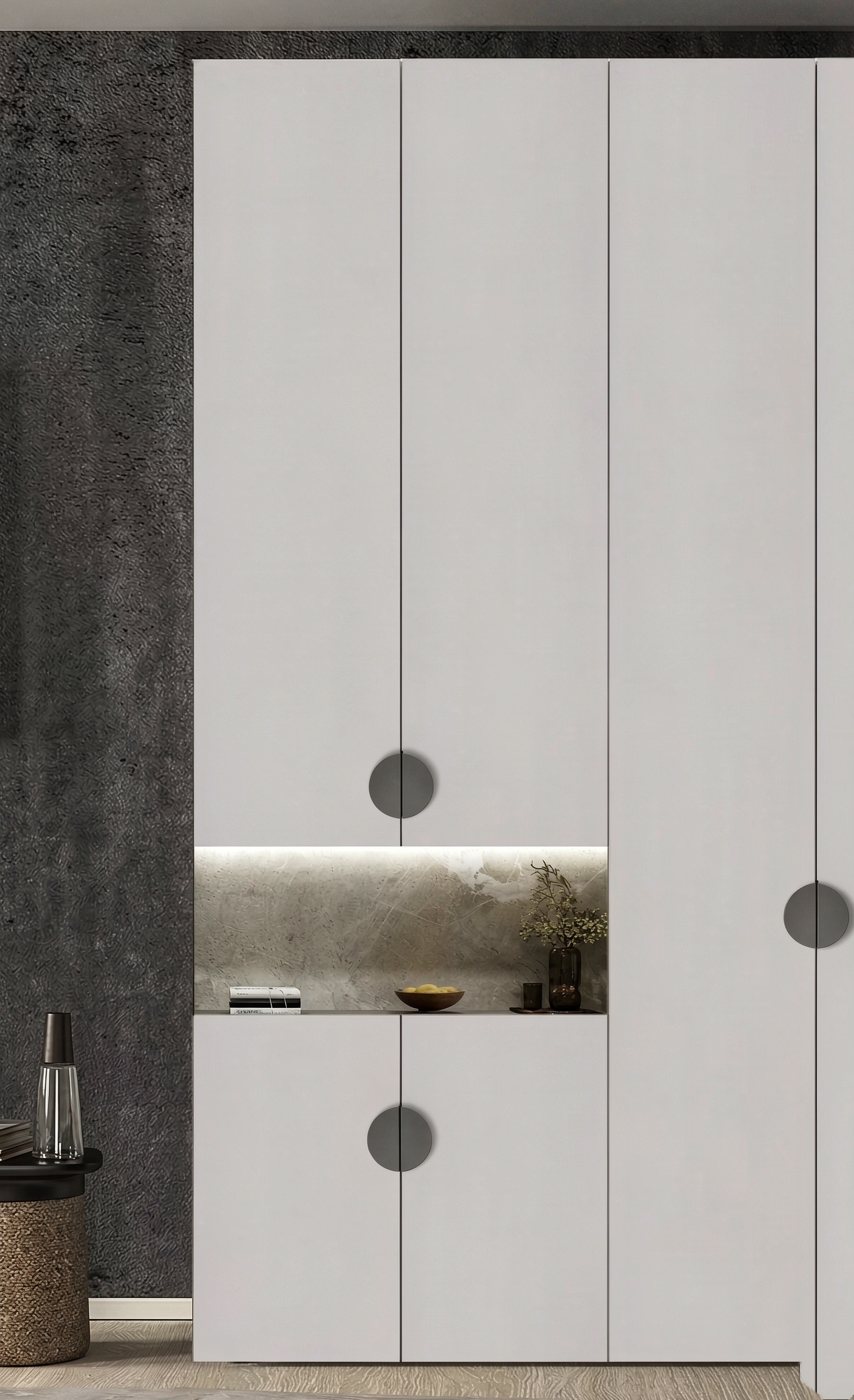 Low cost Aluminium Drawer Handles Design Pull Bathroom Vanity Hardware - scene view