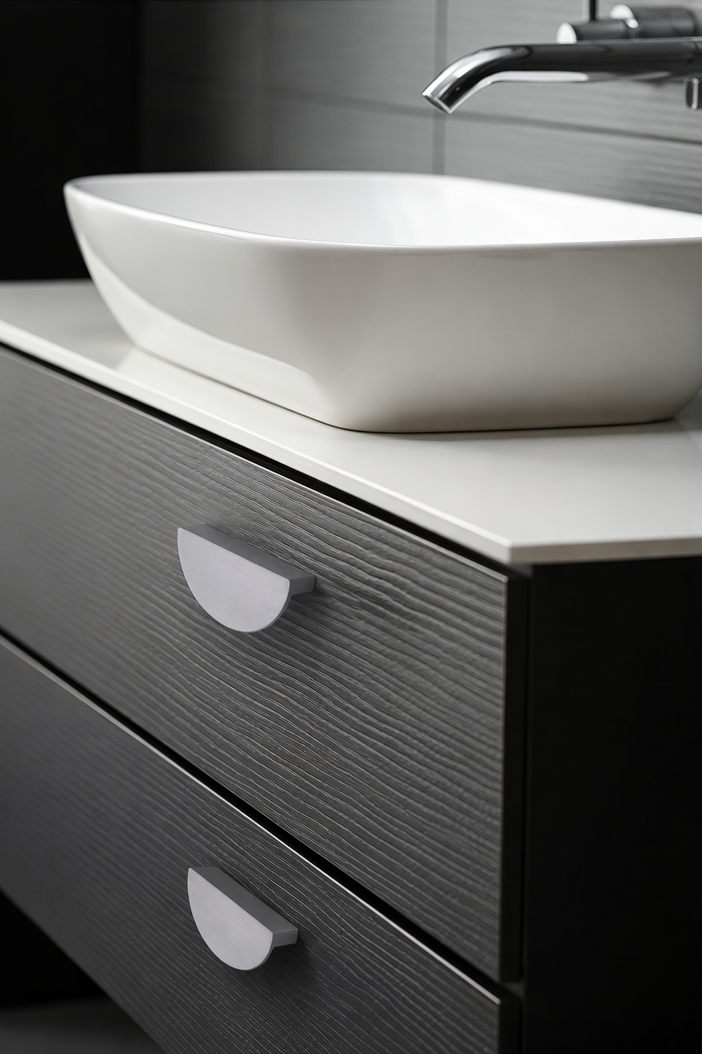 Low cost Aluminium Drawer Handles Design Pull Bathroom Vanity Hardware - scene view