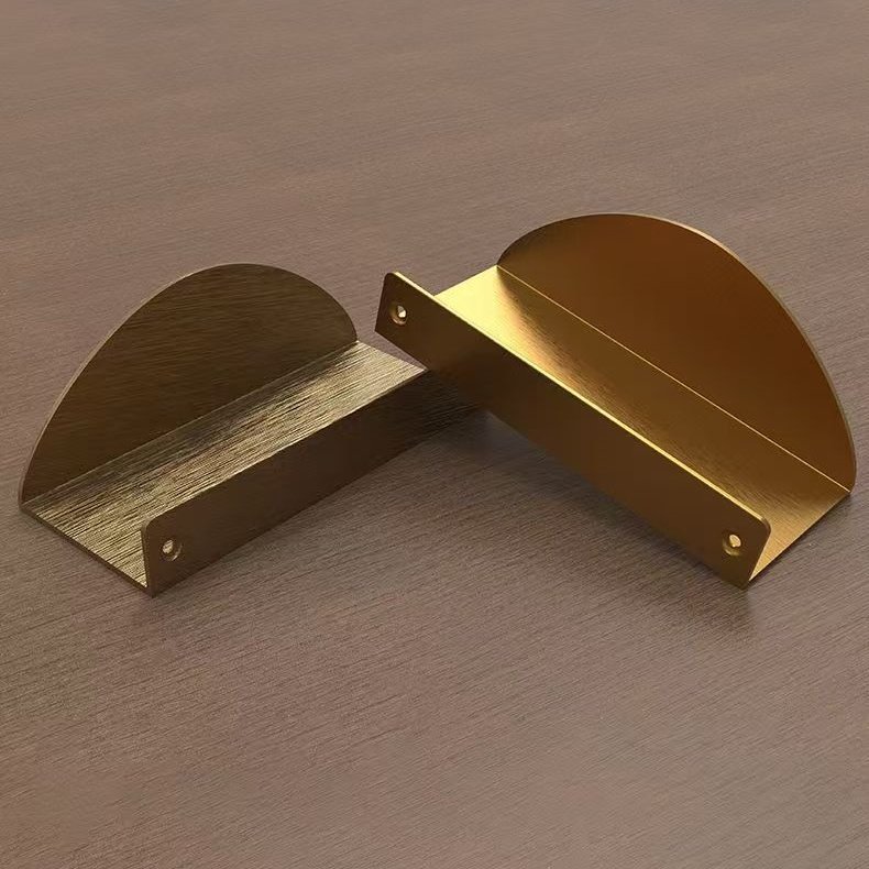 High Grade French Square Aluminum Drawer Pulls, Rust Resistant Easy Mount Handles for Dining Cabinets & Hotel Engineering Projects