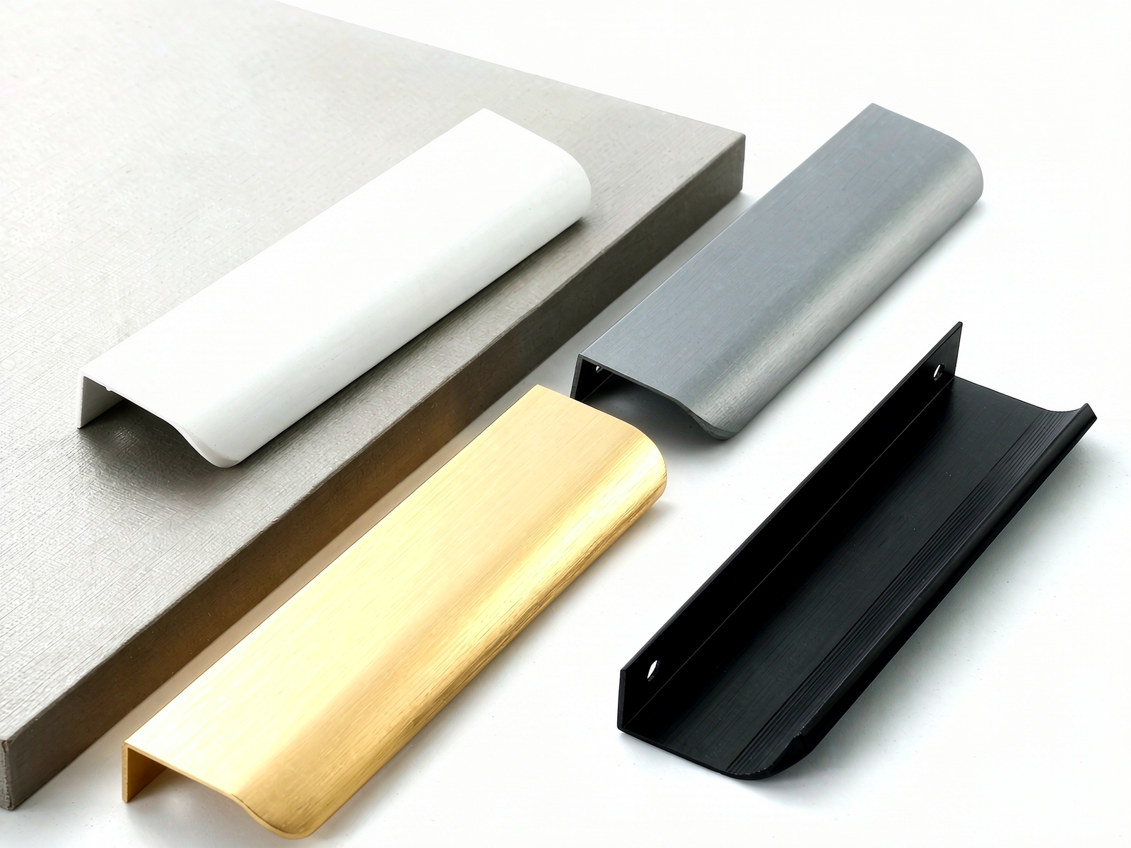 German Style Aluminum Cabinet Pulls, Thickened Oxidation Resistant Handles for Dining Cabinets & Drawers, Minimalist Hardware for Bathroom Vanities