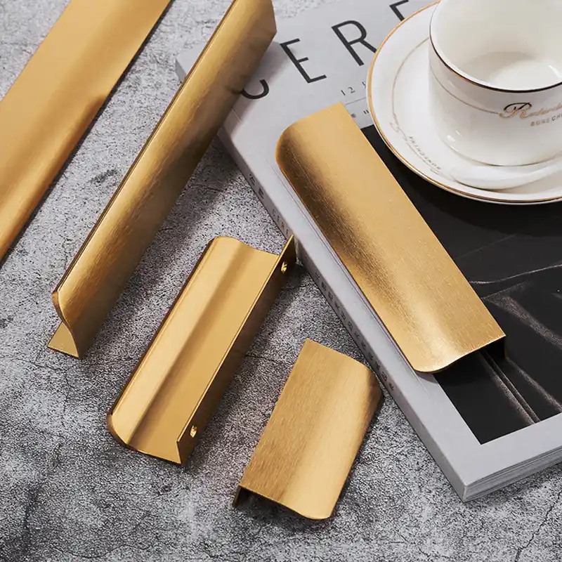 German Style Aluminum Cabinet Pulls, Thickened Oxidation Resistant Handles for Dining Cabinets & Drawers, Minimalist Hardware for Bathroom Vanities