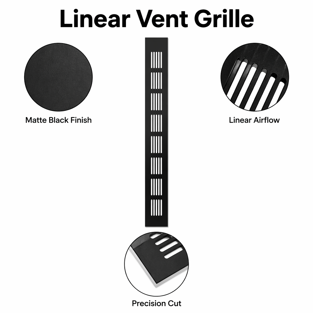 Bahia Black Diamond Perforated Aluminum Cabinet Vent Grille Wholesale Supply