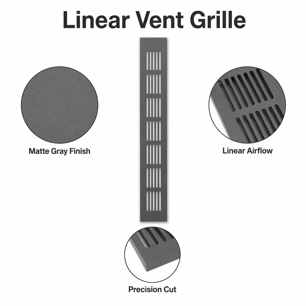 Bahia Black Diamond Perforated Aluminum Cabinet Vent Grille Wholesale Supply