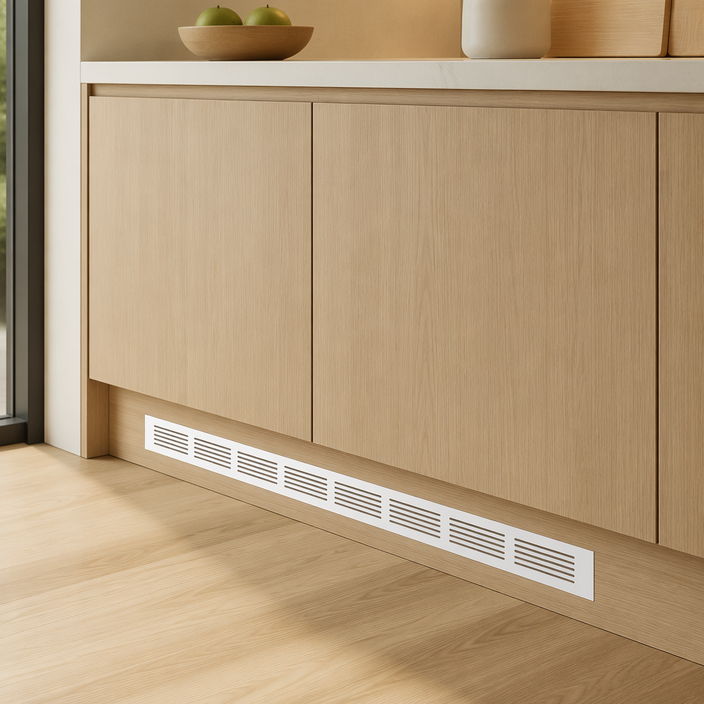 Wholesale Natural Aluminum Mesh Vent Grille for Kitchen Cabinet Ventilation - scene view