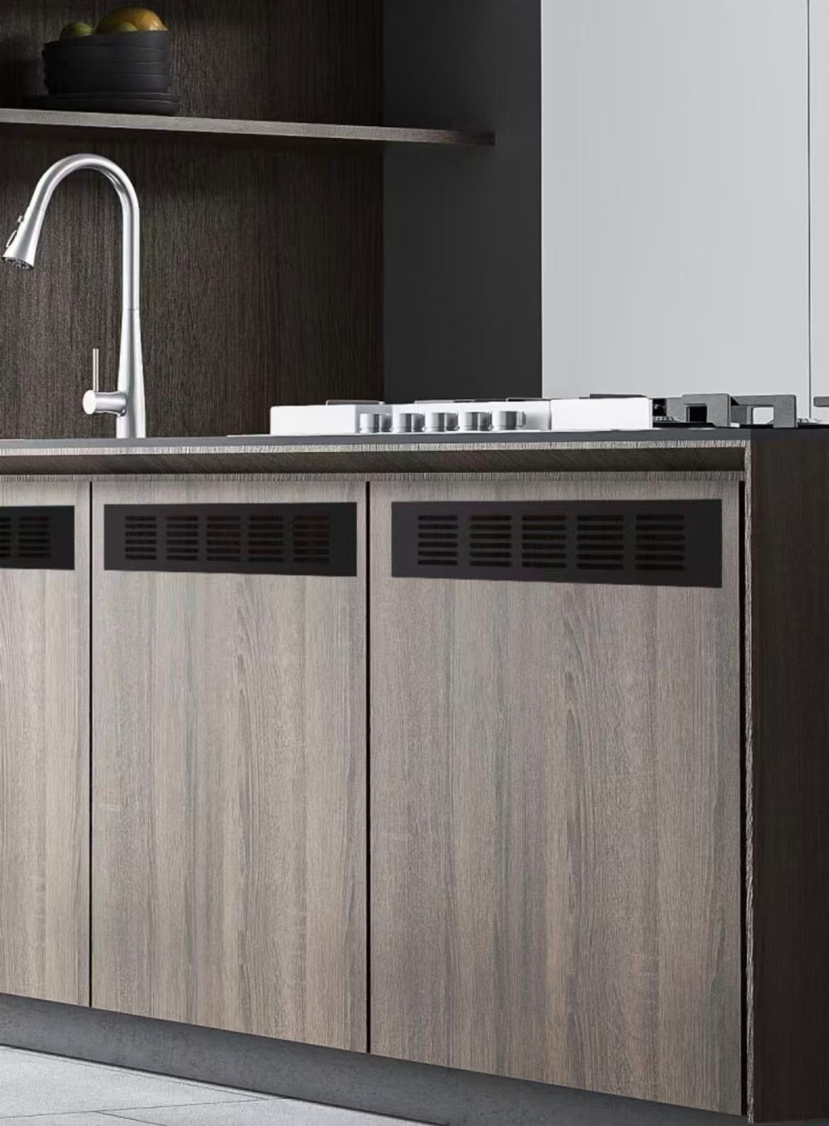 High airflow breathable mesh design, durable aluminum material, bulk supply for cabinet makers and renovation projects - scene view