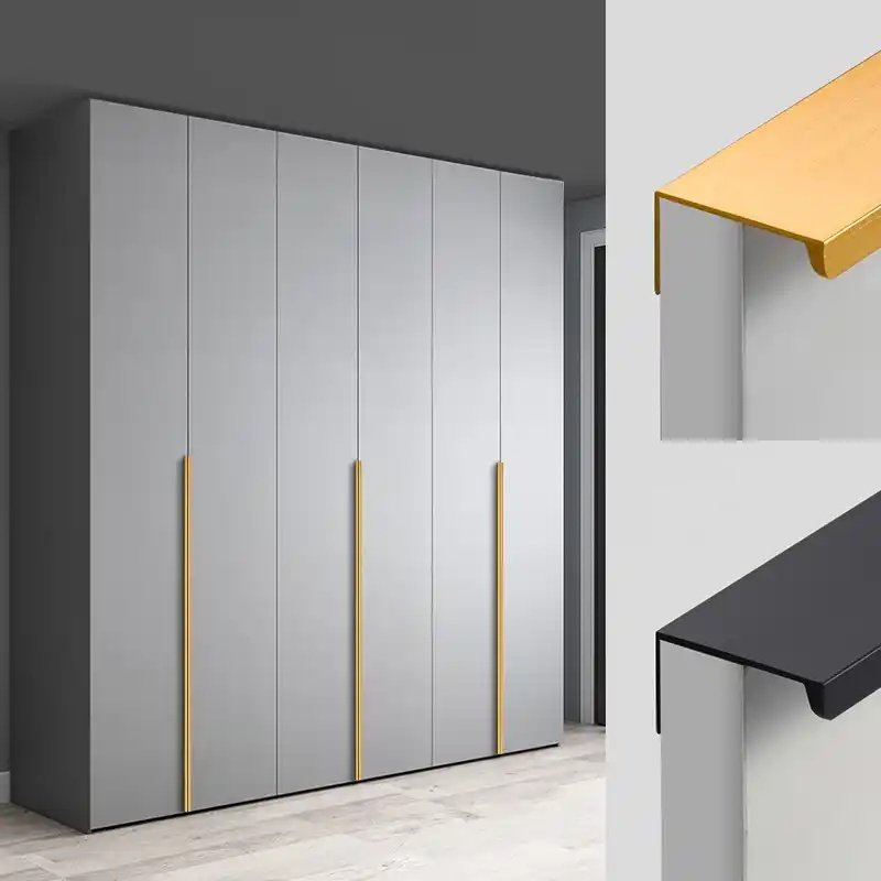 Nordic Aluminum Drawer Handle Cabinet Drawer Handle Rust Free Cabinet Hardware - scene view