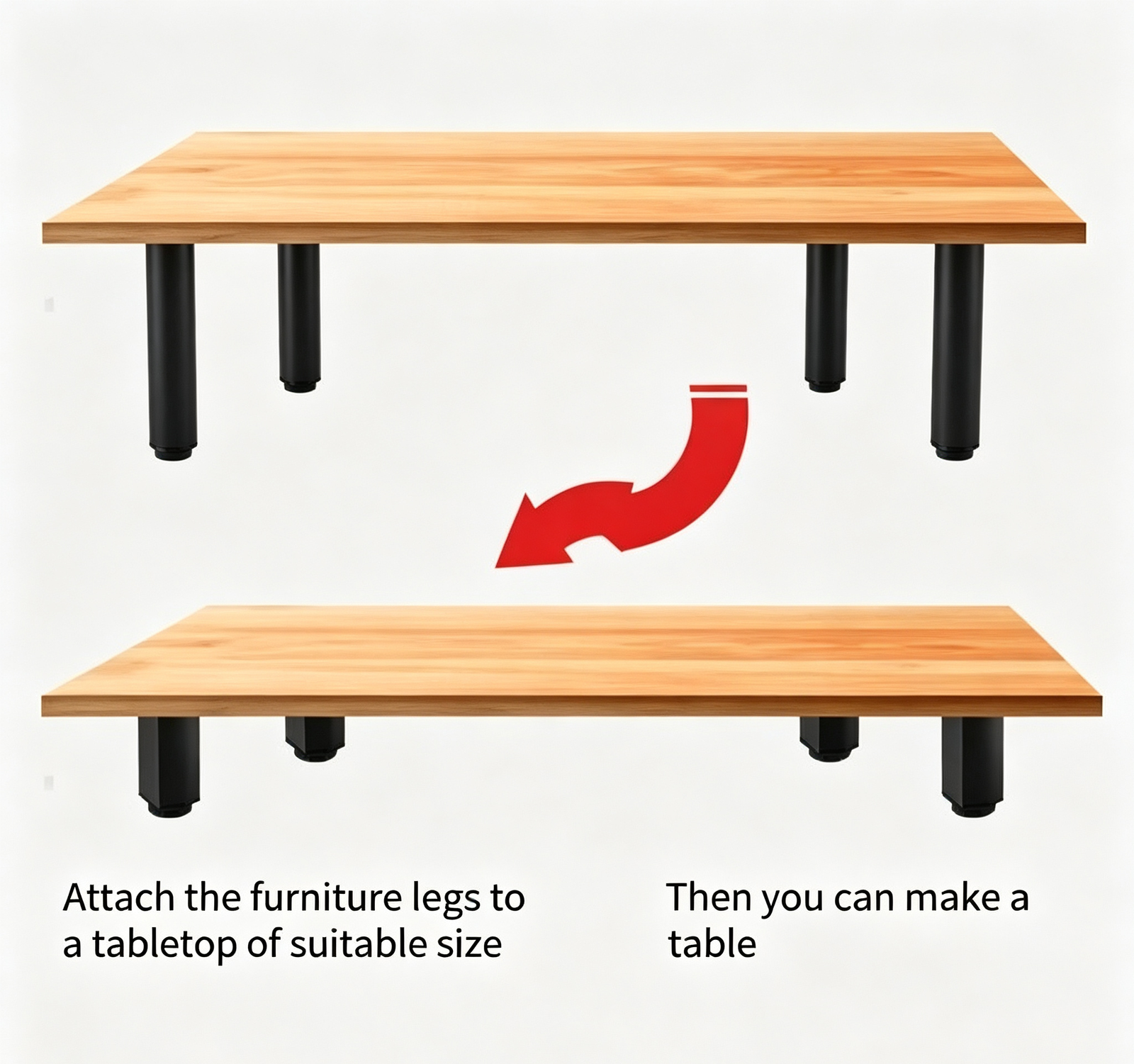 Wholesale Aluminium Furniture Legs Custom Size Sofa Cabinet Table Replacement Leg Manufacturer - scene view