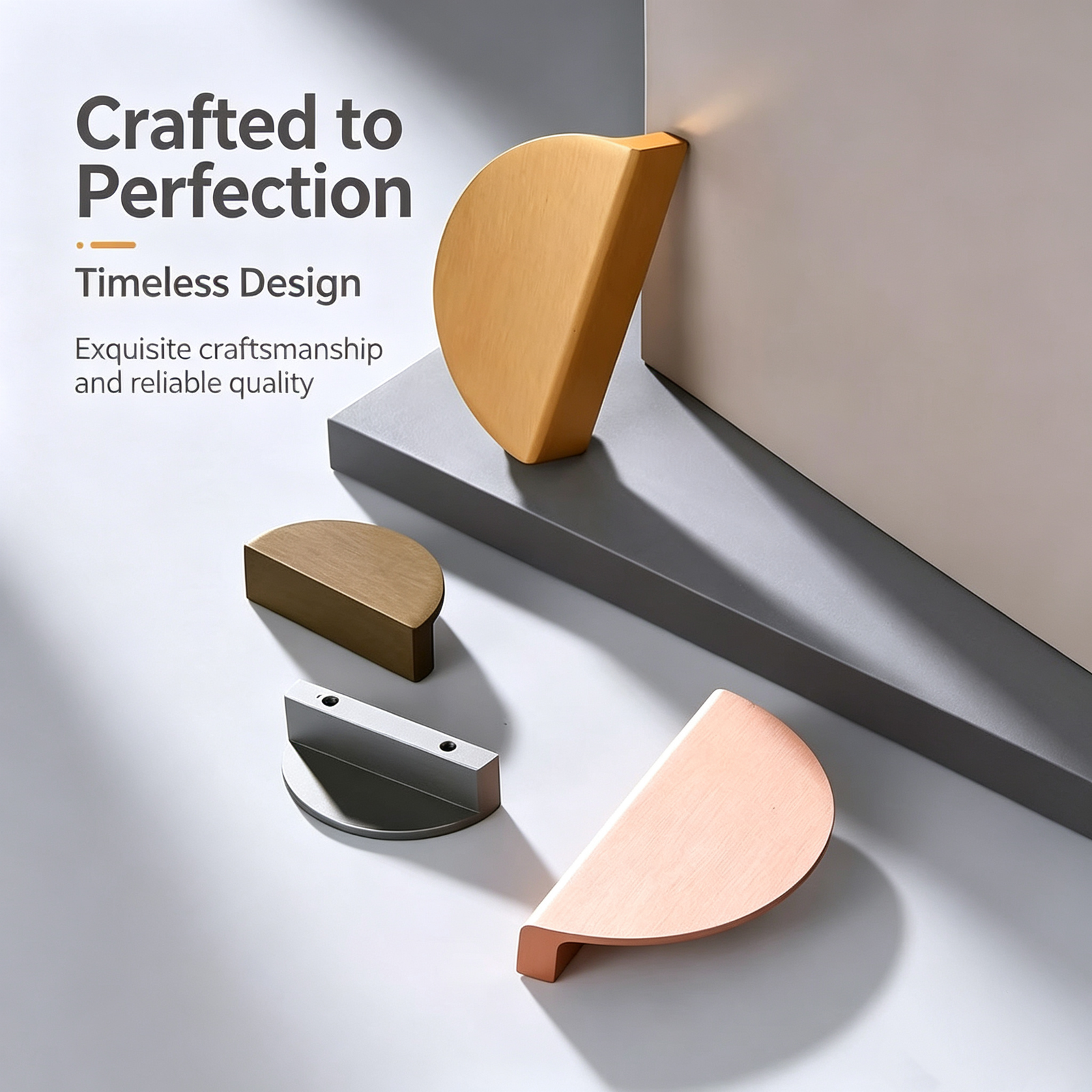Low cost Aluminium Drawer Handles Design Pull Bathroom Vanity Hardware