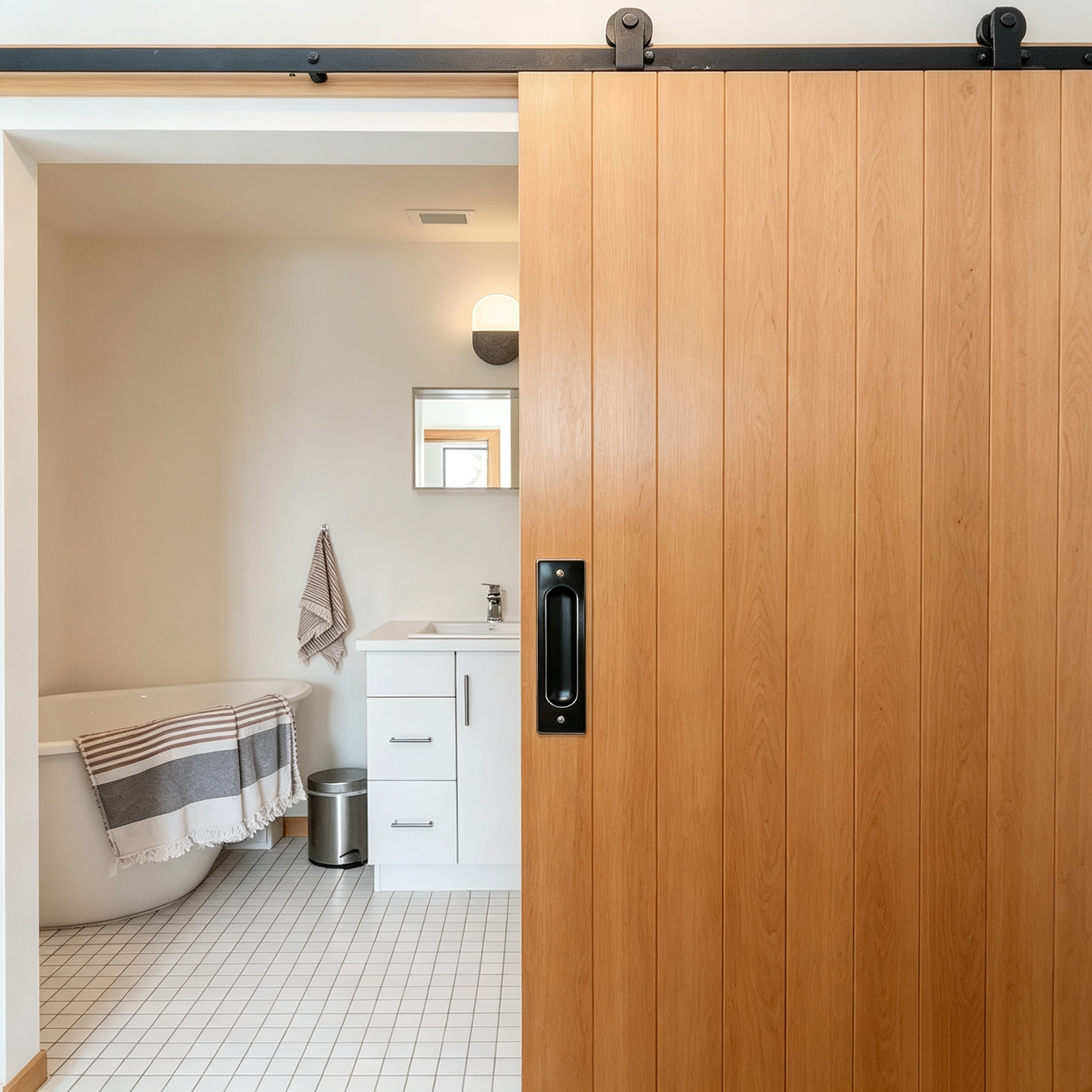 Concealed Pull Hidden Handle Recessed Door Handles Sliding Closet Door Finger Flush Pulls - scene view