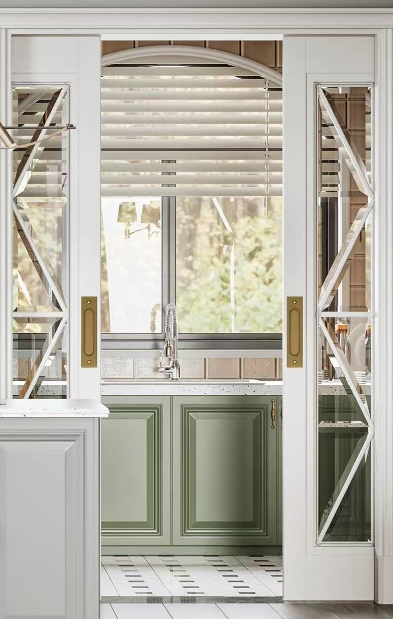 Concealed Pull Hidden Handle Recessed Door Handles Sliding Closet Door Finger Flush Pulls - scene view